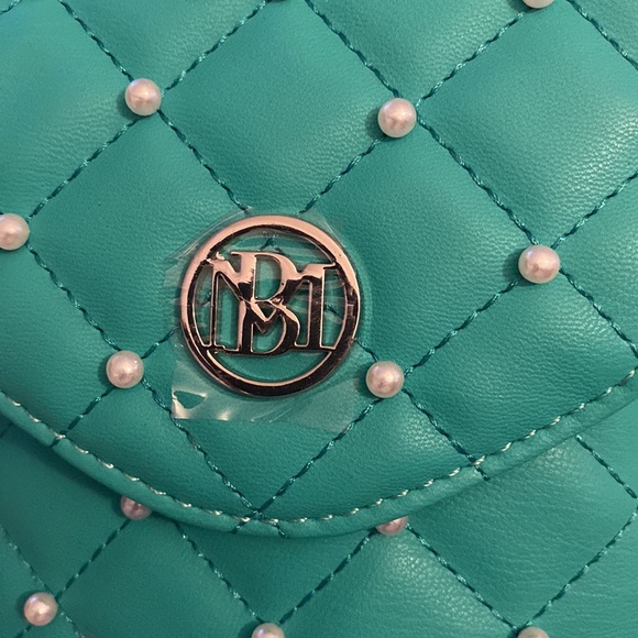 Badgley Mischka Leather Pearl Strap Phone Case - Picture 3 of 3